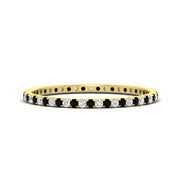 Thin Round Cut Eternity Band